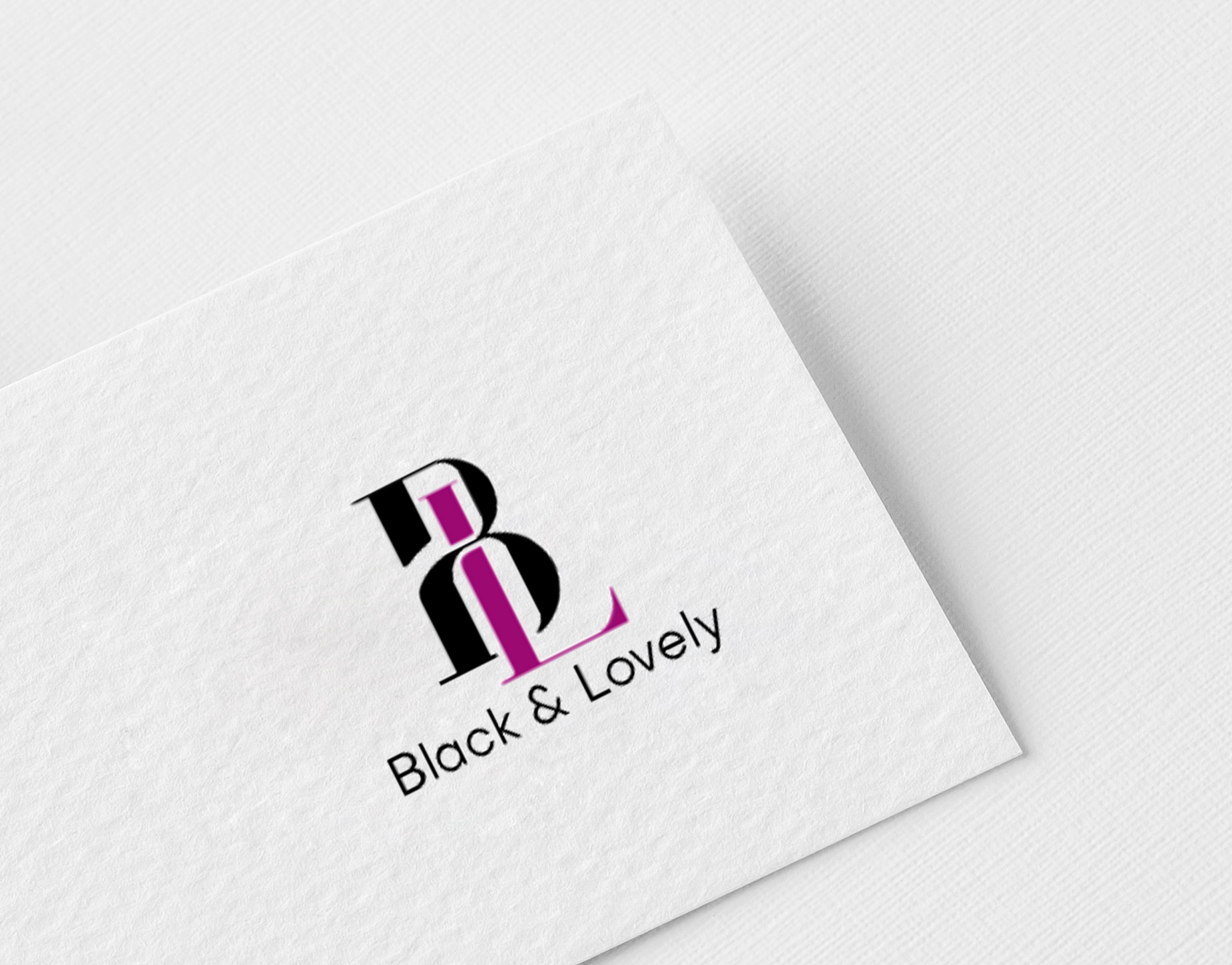 Black & Lovely Logo Design