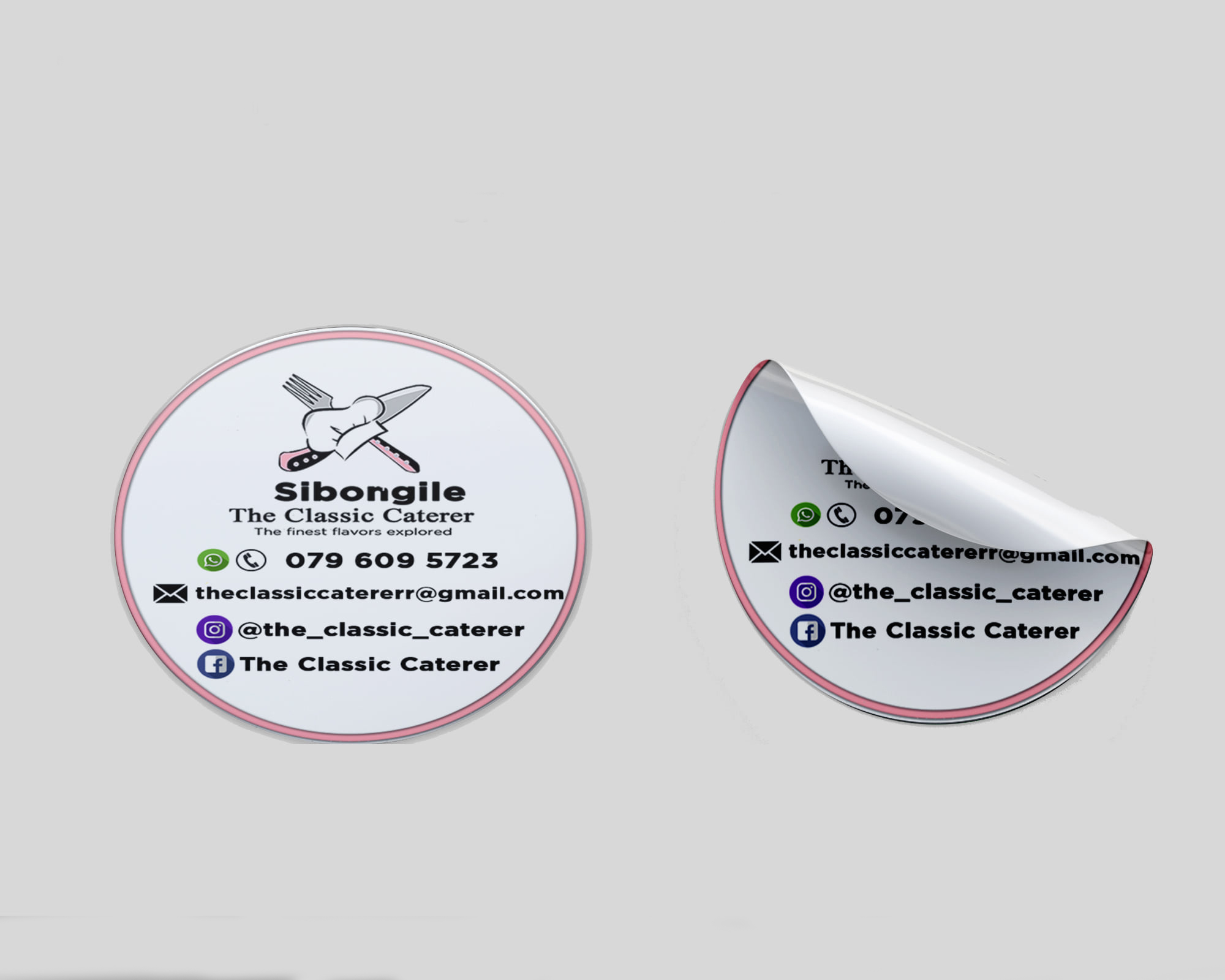 Sbongile The Classic Caterer Sticker Design