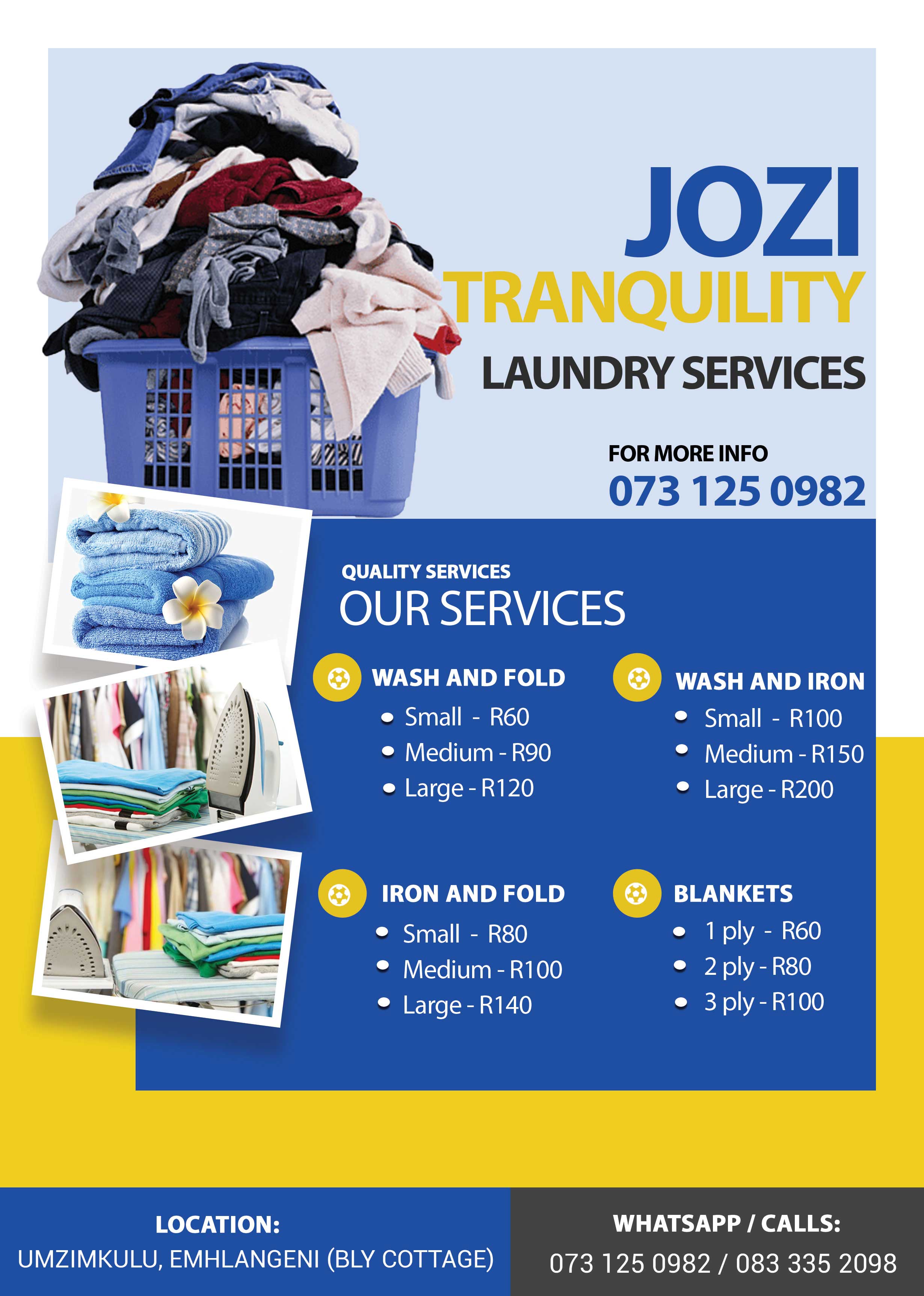 Jozi Tranquility Flyer Design