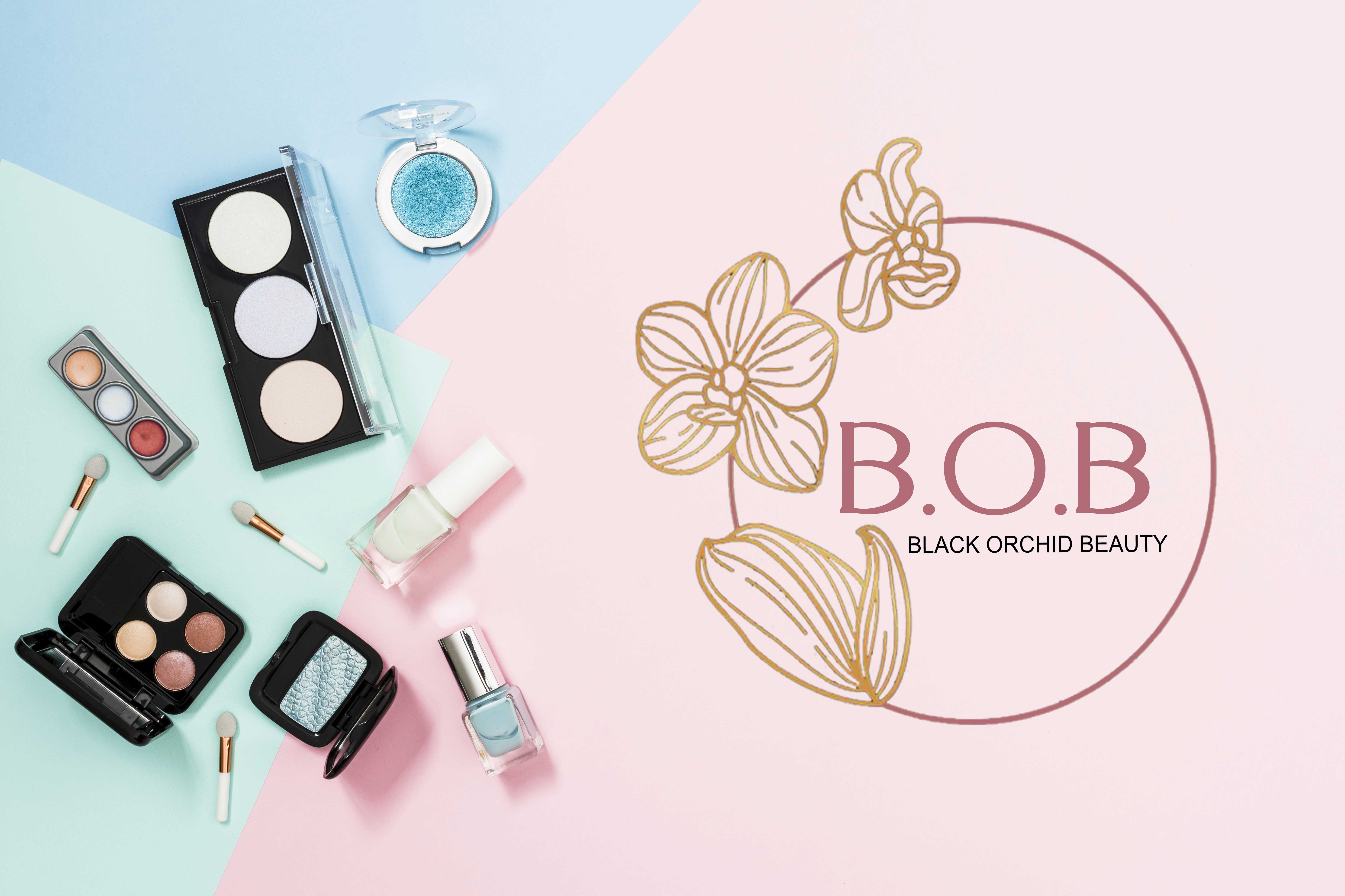 Black Orchid Beauty Logo Design