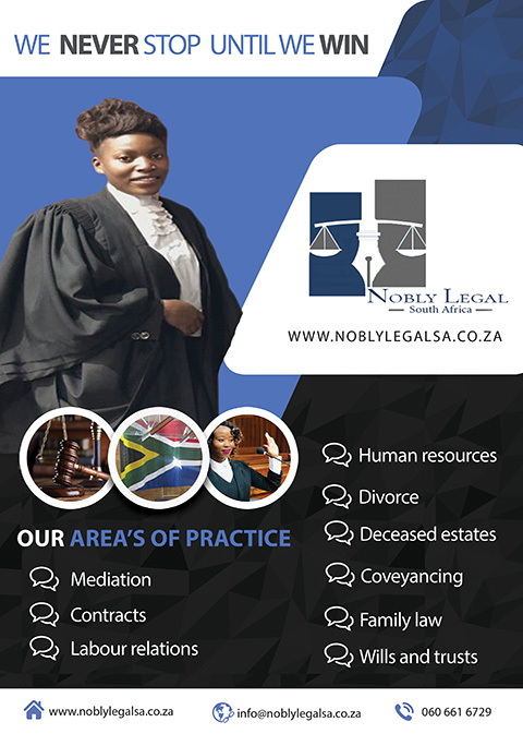 Nobly Legal South Africa Flyer Design